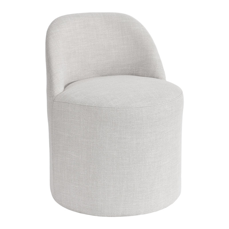 Chaise d'appoint rembourrée en bois massif l 22 po Lenart