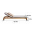 Chaise longue d'extérieur inclinable