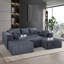 Canapé modulaire en velours côtelé Clementino-116082432