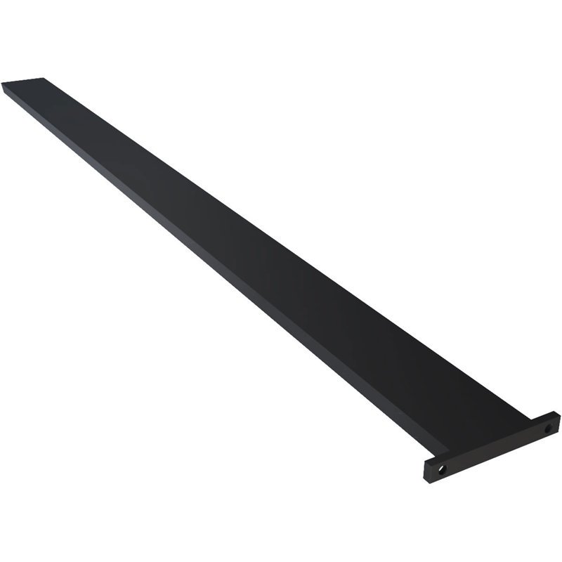 Support de comptoir en acier robuste avec bride, H 40 po x l 0,5 po x P 2,5 po