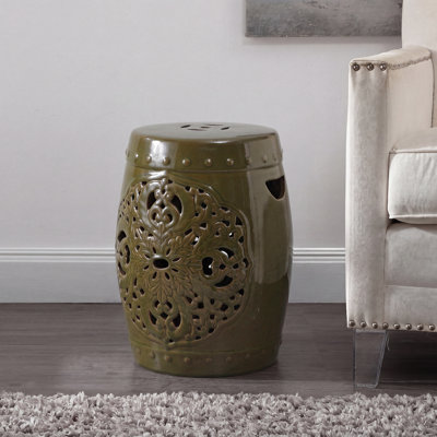 Llaneli Ceramic Accent Stool