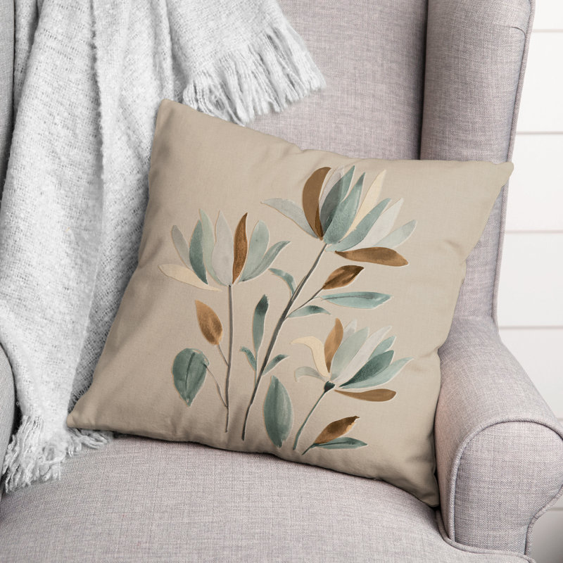 Coussin intérieur / extérieur Mute Branches A, H 18 po x l 18 po, Carré
