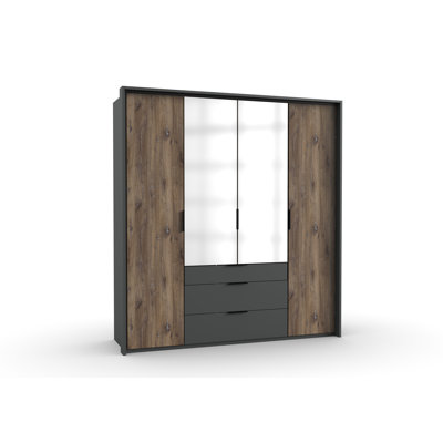 Vince 4 Door Manufactured Wood Wardrobe