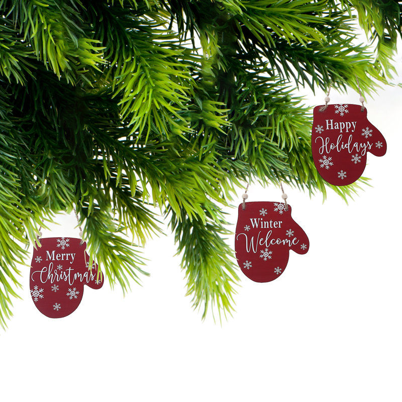 5'' Wood Holiday Shaped Ornament