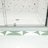 50 - 54" W X 71" H Tempered Glass Pivot Swing Shower Door, Plating, Easy To Install, Magnetic Closing Function, Leak Proof Construction Enclosure With 1/4" Glass, H, Decoration Style, Quick Install-127308263