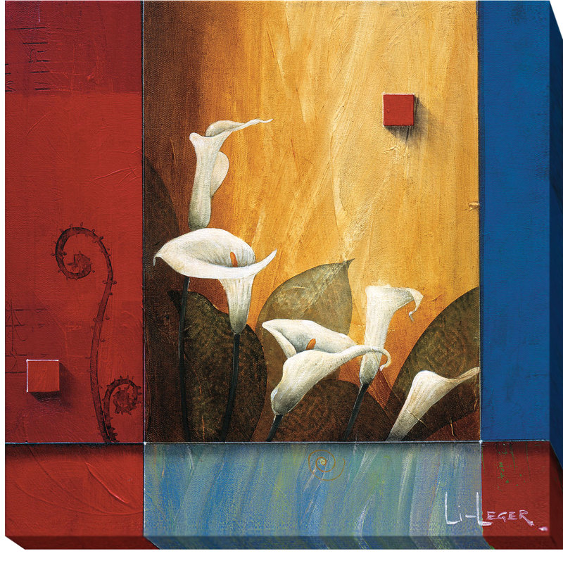 «Tranquil Garden» par Don Li-Leger - reproduction d'art sur toile, H 36 po x l 36 po