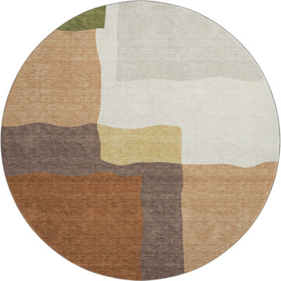 Premium Machine Washable Mayfield AMF2400 Geometric Rug