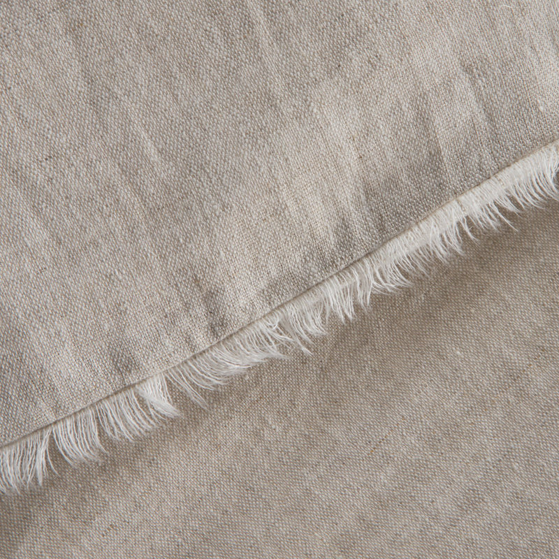Hunter Farmhouse / Country Linen Hand Loomed Duvet Cover, Queen Duvet Cover, Flax