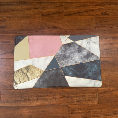 JAAE Anti Fatigue Kitchen Rug Non Slip Cushioned Kitchen Floor Mat Waterproof Comfort Standing Kitchen Mat 17"