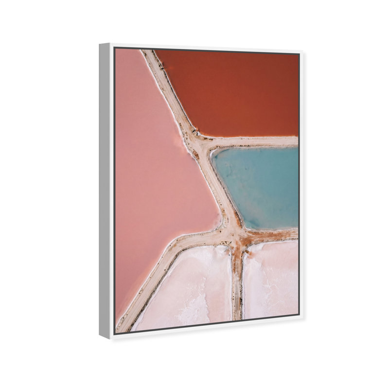 Perfectly Aligned Abstract Canvas Print by Oliver Gal, Black Frame, 10 x 15, 11"H x 16"W, White Floater Frame