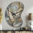 Gold Feather Extravaganza V - Boom Shape Unique Glam Feather Wall Clock-105565633