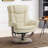 Kalson Swivel Recliner with Ottoman, Reclining Chair with Adjustable Back, Faux Leather-802971854