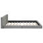 Lit plateforme tapissier avec lit en velours avec base solide-1873696293