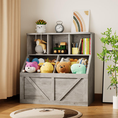 Organisateur de rangement pour jouets pour enfants, bibliothèque pour enfants et rangement pour jouets, organisateur de jouets pour enfants