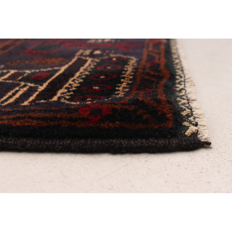 Tapis bleu foncé Saim Rare War 4 pi 1 po x 6 pi 5 po