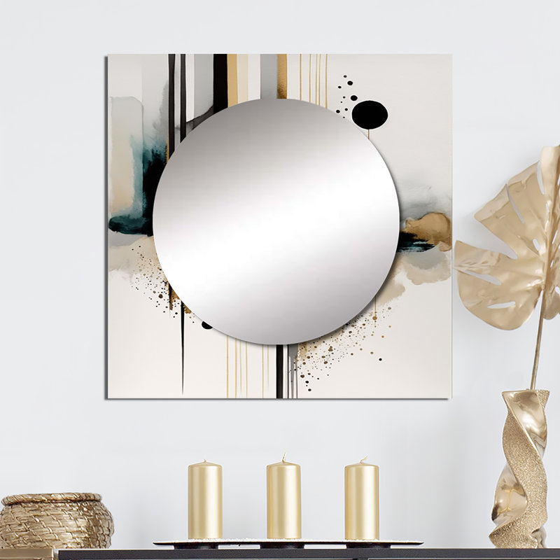 Issobelle - Miroir animaux carré pour décoration murale, 23 po x 23 po