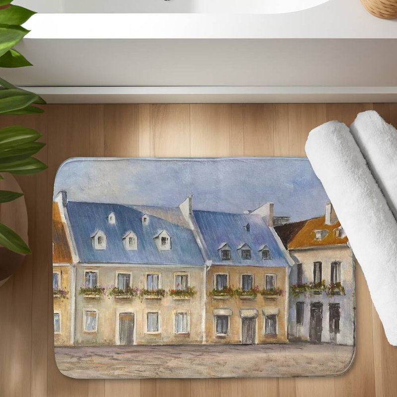 Vilmo Microfiber Non-Slip Bath Mat, 17"W x 24"L