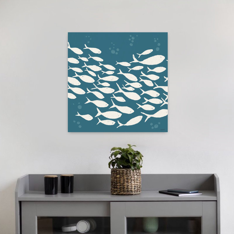 Seaside Style VI Fish Coastal Art, 18" H x 18" W