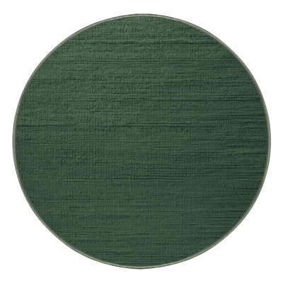 Machine Washable Solid Green Area Rug