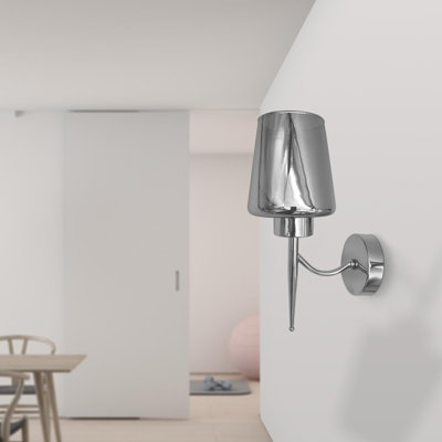 Aletris Glass LED Armed Sconce