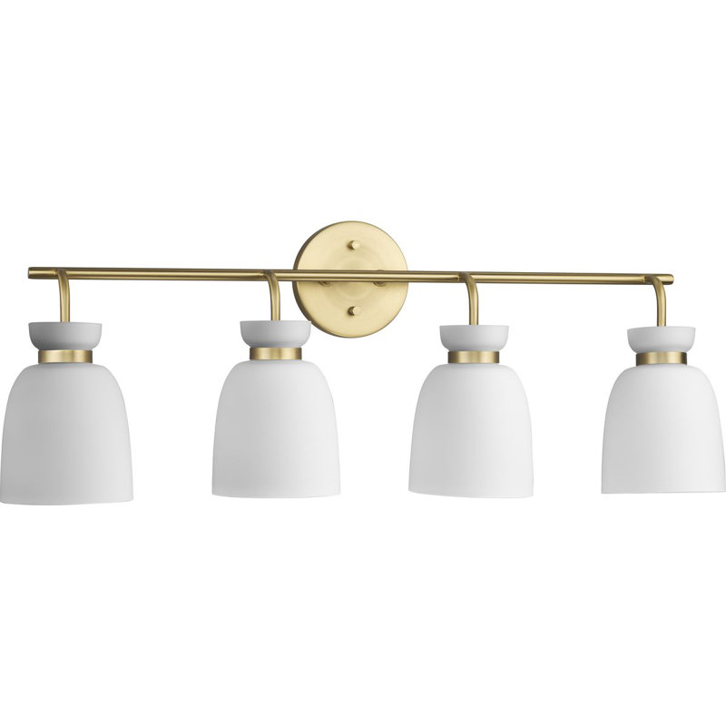 Lexie Dimmable Vanity Light, 4, Brushed Gold