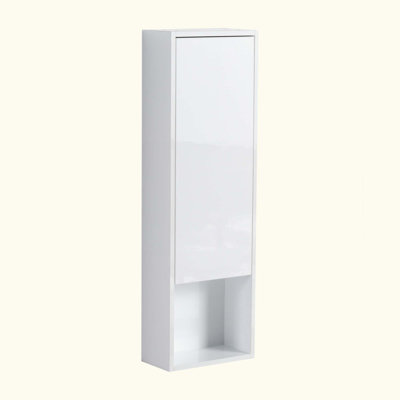 Armoire murale moderne flottante avec portes à fermeture douce, tablette réglable et contreplaqué résistant à l'eau
