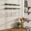 Wall Mounted Wine Glass Rack Black