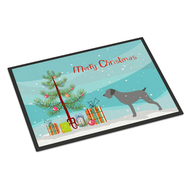 Non-Slip Christmas Indoor Doormat, Rectangle 1'6" x 2'3"