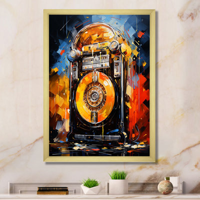 Jukebox Machine Neon Grooves 4 - Jukeboxes Wall Art