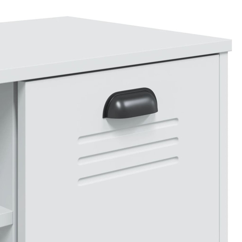 Armoire de rangement pour chaussures 4 paires, Blanc