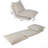 Convertible Flip Chair: Floor Sofabed With Adjustable Backrest Andpillows-Beige-1608399724