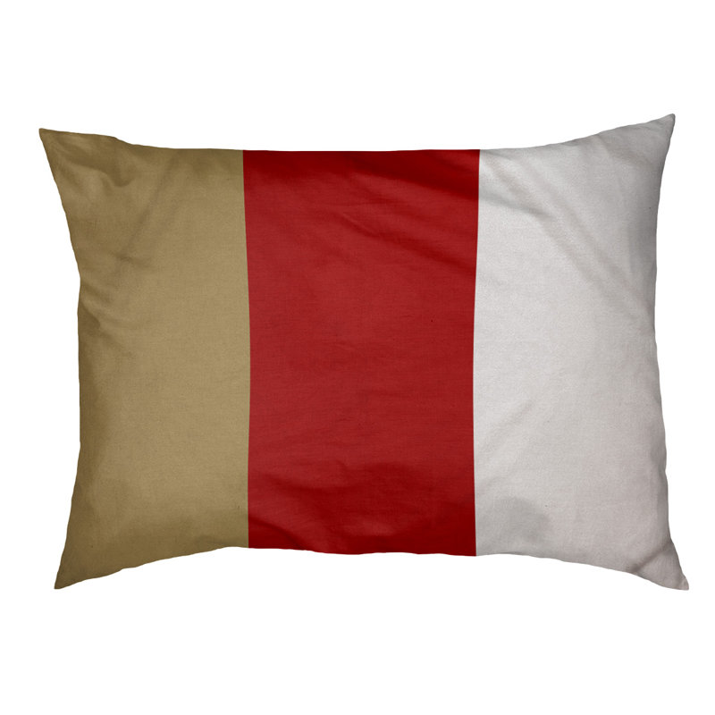 Coussin de lit pour chien Cincinnati, Moyen (H 6,5 po x l 40 po x P 30 po), Rouge