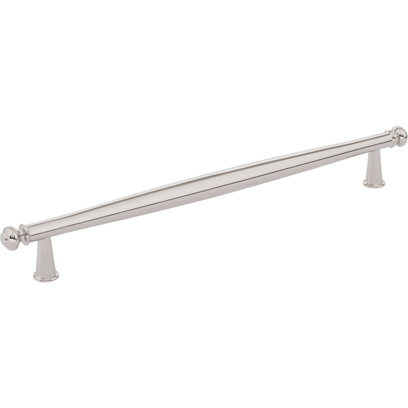 Coddington Bar Pull, Polished Nickel, 8 13/16" Center To Center