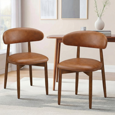Chaises d'appoint rembourrées en bois massif Maylon