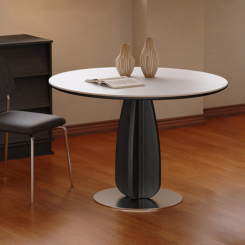 Table de salle à manger en bois massif, H 29,53 po x L 35,43 po x l 35,43 po