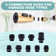 1/2 In. Pull Down Kitchen Faucet Spray Head Replacement 3-Function With 9 Adapters