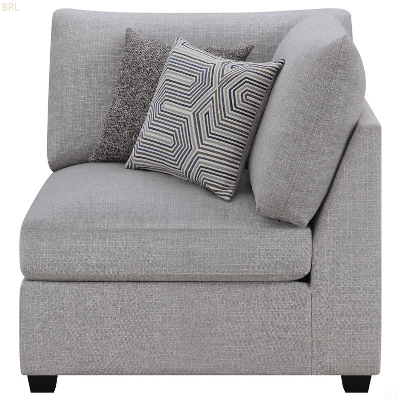 Chaise de coin rembourrée avec coussins Austin