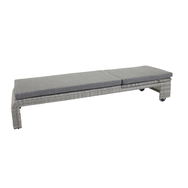 Ojas 197cm Long Reclining Single Chaise with Cushions