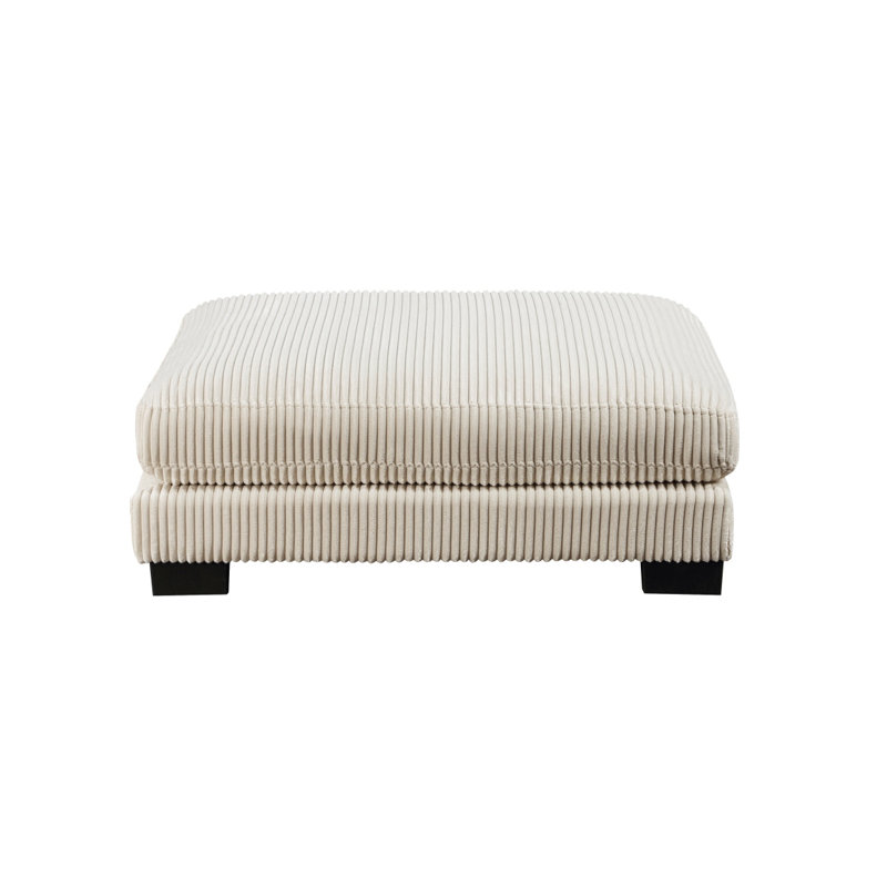 Ensemble de meubles modulaires en tissu de velours côtelé beige 1pc