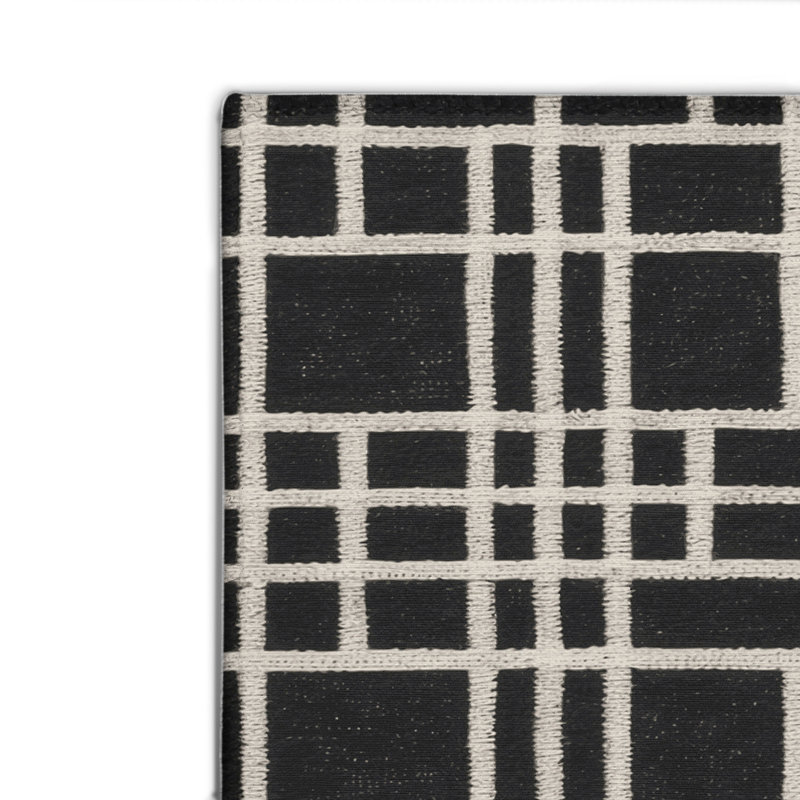 Tapis gris intérieur et extérieur Trellis, Rectangulaire 2 pi x 3 pi