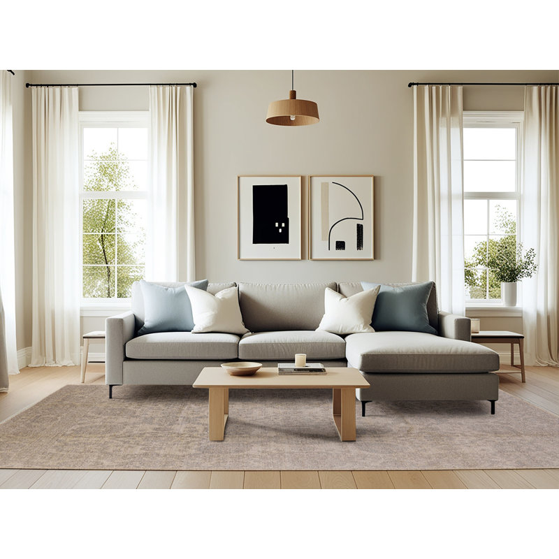 Tapis oriental beige / noir Ararad, Rectangle 4 pi x 6 pi