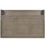Lit simple gris très grand avec bureau, rangement pour matelas, rangement facile pour les petits espaces