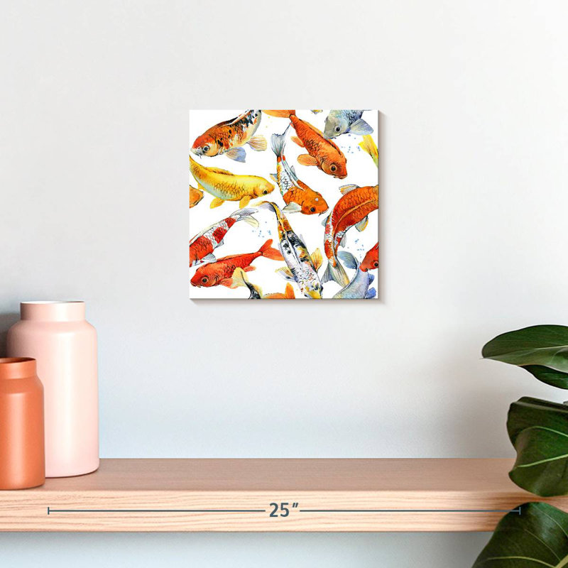 Brampt Colors Of Koi, 10" H x 10" W