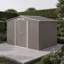 9ft X 6ft Outdoor Metal Garden Storage Shed With Roof, Foundation Base, Ventilation & Lockable Double Doors Weather-resistant Tool Storage Box