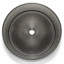 Lavabo de salle de bain vasque rond en verre cannelé noir 16 "Timeless-92193956