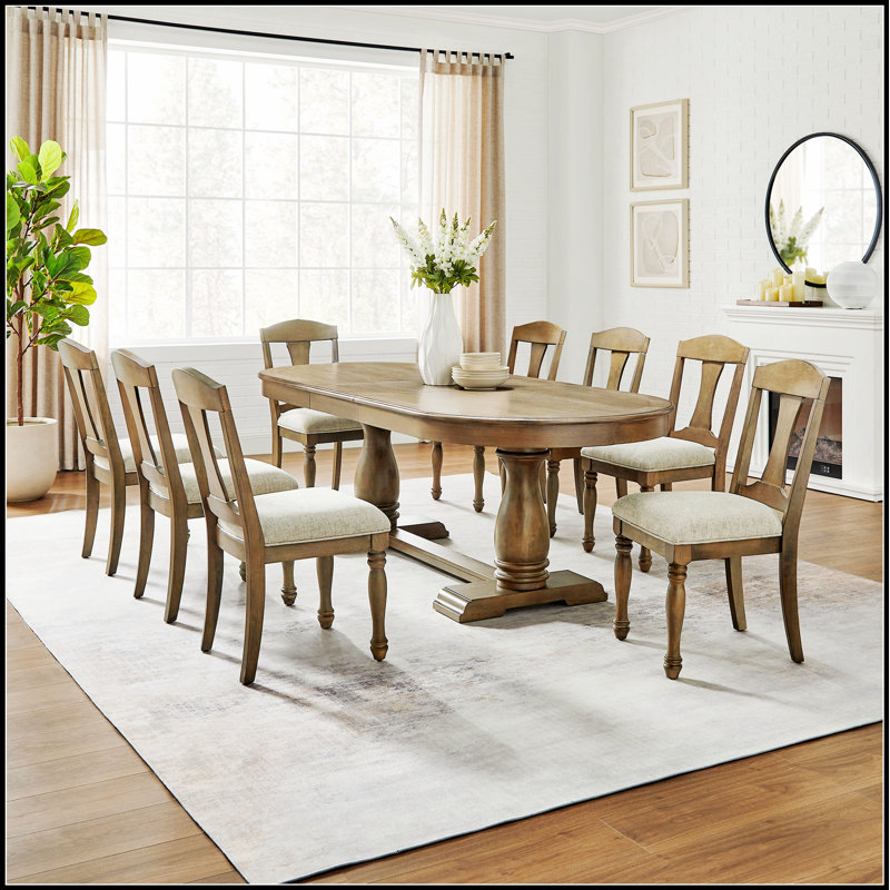 Ensemble de table de salle à manger 7 pièces au design élégant et peu encombrant, parfait pour les petites salles à manger et les maisons modernes.