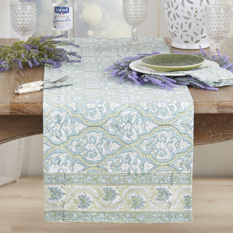 Chemin de table à médaillon Ornate, 16 po x 72 po