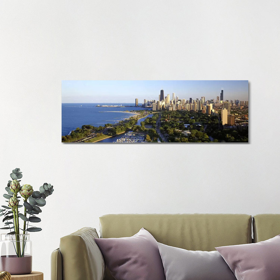 USA, Illinois, Chicago - Wrapped Canvas Panoramic Print