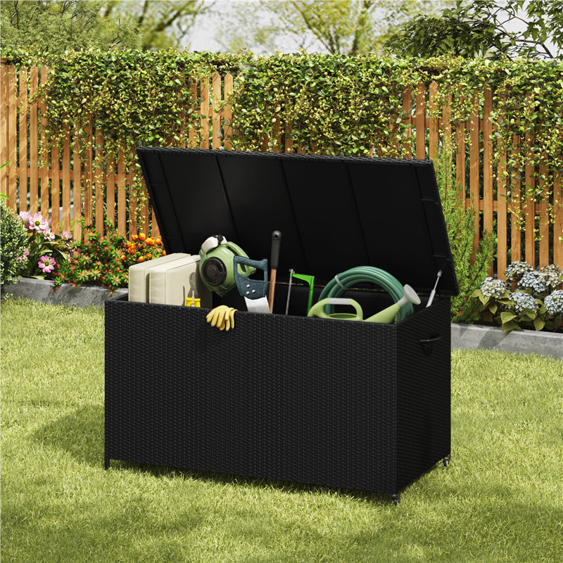 150cm W 650L Metal Deck Box with Wheels