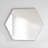 Sabine Metal Hexagon Wall Mirror-1034813052-1034812993